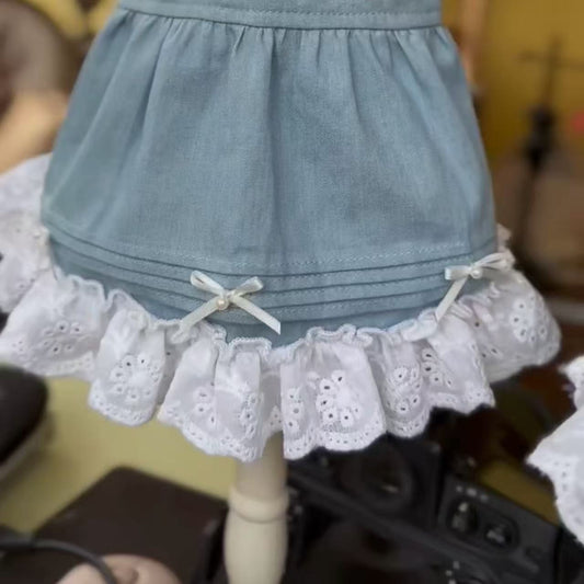 TaniWina タニウィナベリーガーデン刺繍デニムドレス|Berry Garden Embroidered Denim Dress