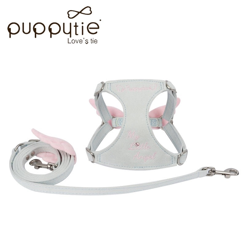 Puppytie ペット用 小型犬・猫用 天使の翼 可愛い ペット用リード&ハーネス| Cute Angel Wing DOG & CAT HARNESS and Leash for Small Pets