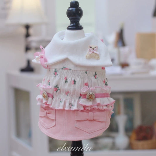 Elsamilu Twinkle Bear Dress – Pink