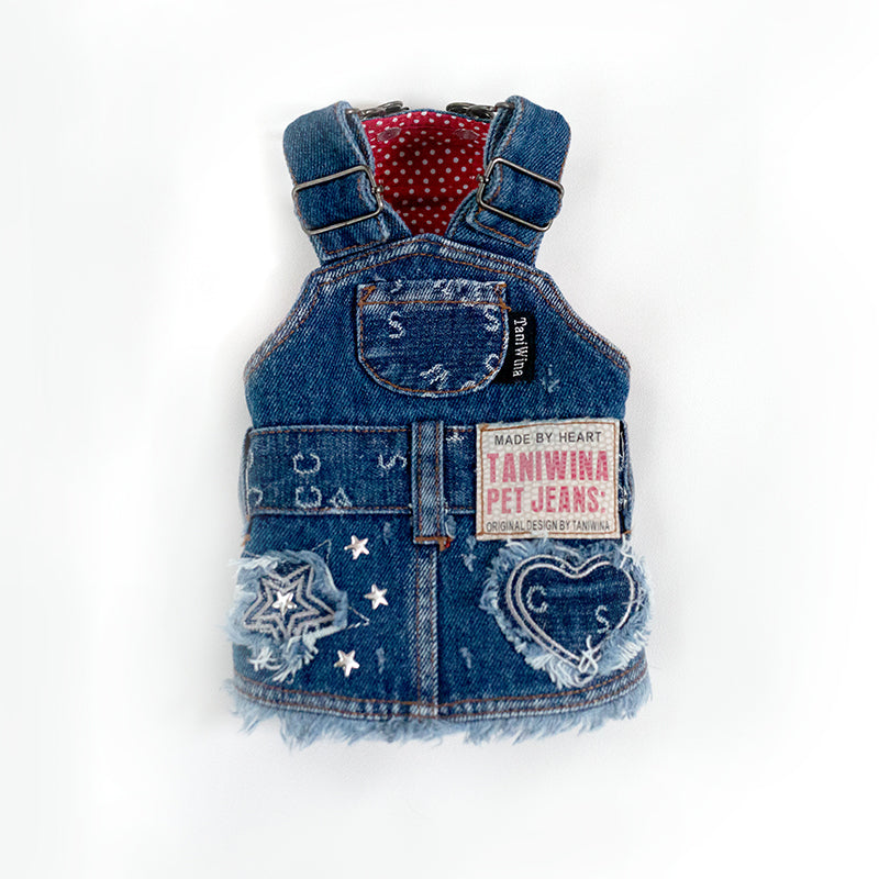 Taniwina Doggy Jean Suspenderドレス - どんな機会でも愛らしいペットのファッション