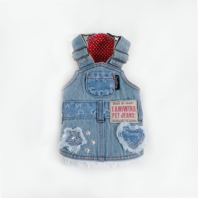 Taniwina Doggy Jean Suspenderドレス - どんな機会でも愛らしいペットのファッション