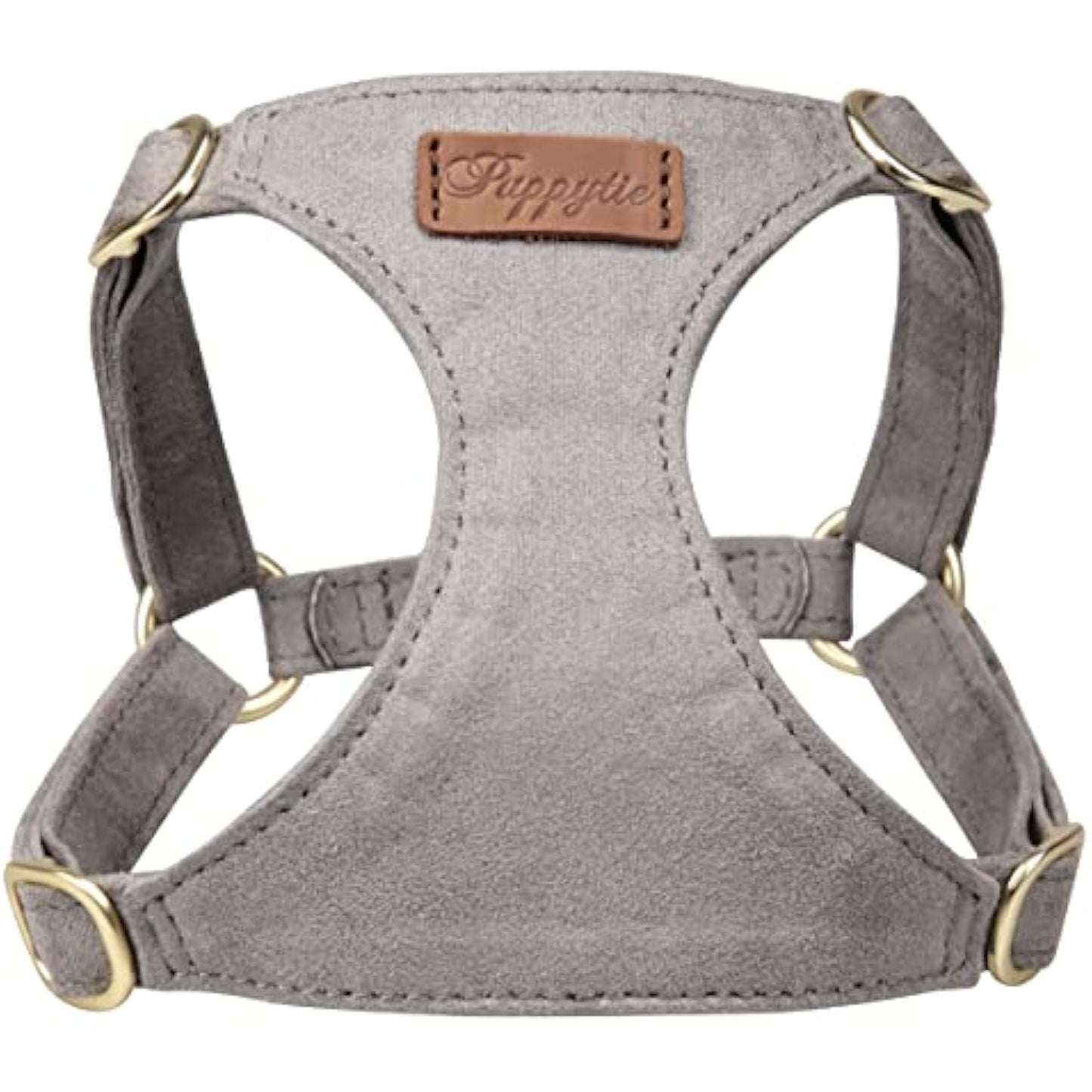 Puppytie No Pull Dog Harness가있는 다기능 개 끈, 소프트 조절 식 중재 탈출 방지 PET 하네스 조끼, 가벼운 소프트 조절 가능