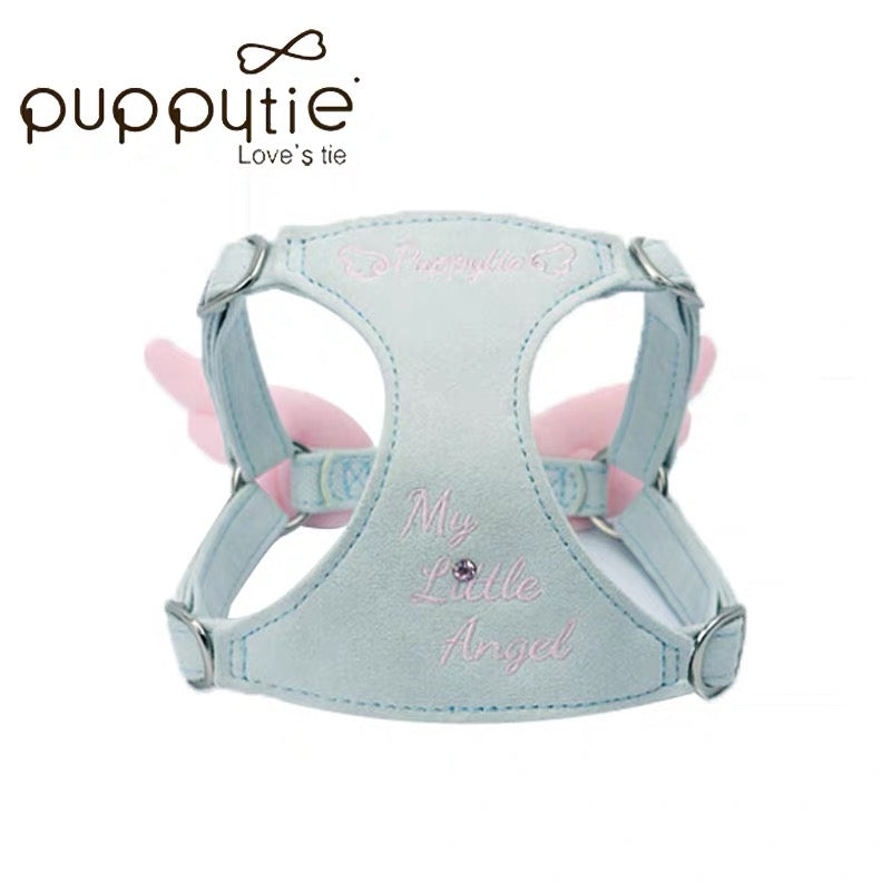Puppytie ペット用 小型犬・猫用 天使の翼 可愛い ペット用リード&ハーネス| Cute Angel Wing DOG & CAT HARNESS and Leash for Small Pets