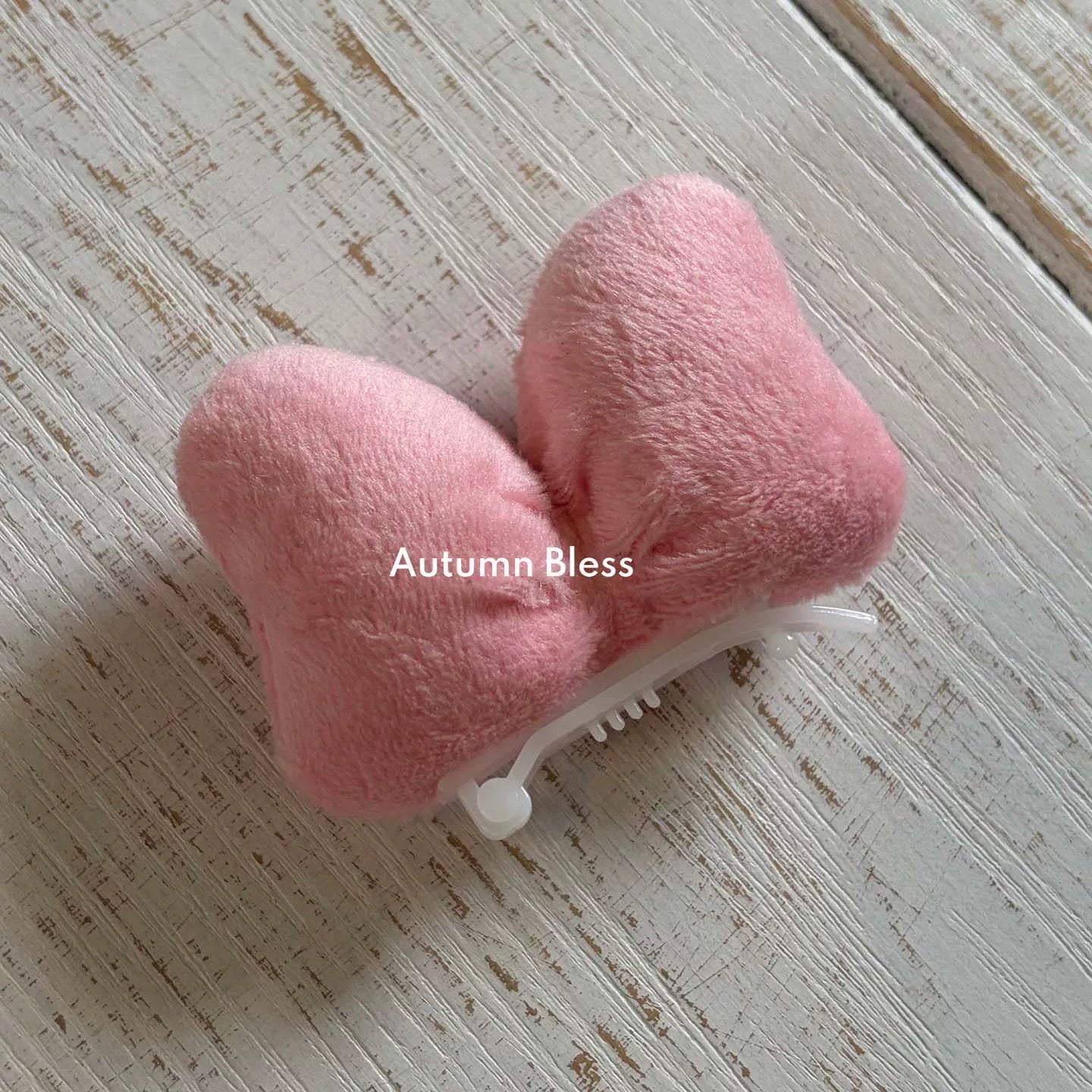 Autumn Bless ふわもこ冬あったか帽子 – テディ柄/キルティングブルー | Furry Cozy Winter Hat – Teddy Print / Quilted Blue