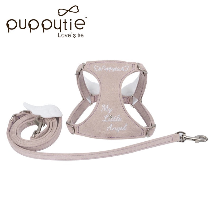Puppytie ペット用 小型犬・猫用 天使の翼 可愛い ペット用リード&ハーネス| Cute Angel Wing DOG & CAT HARNESS and Leash for Small Pets