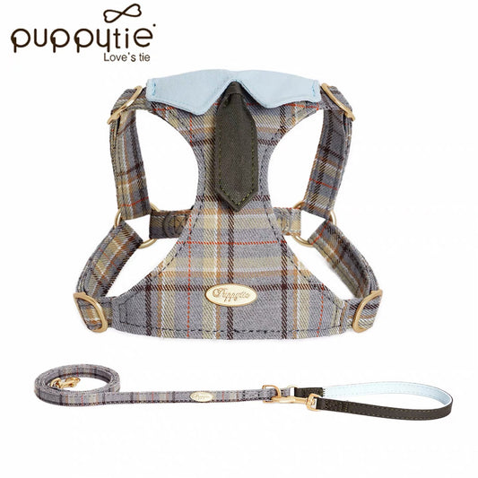 Puppytie Classic Plaid Tie No Pull Dog & Cat Harness
