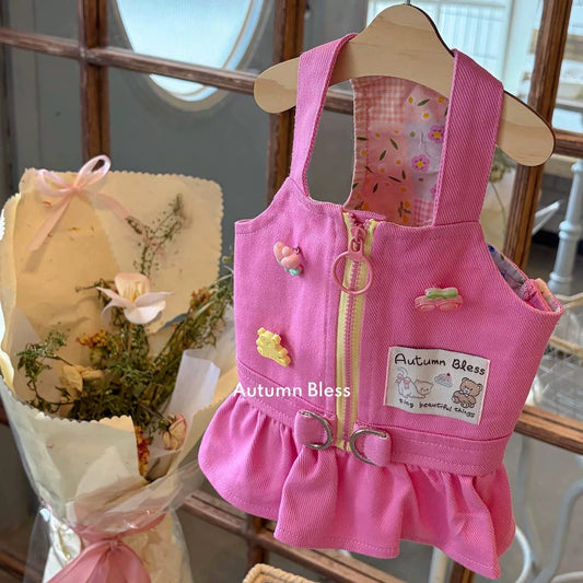 Autumn Bless フロントジップ ハーネスドッキングワンピース