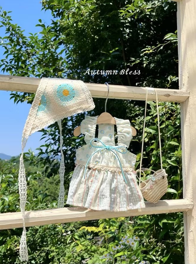 Autumn Bless ボヘミアン風クロシェヘッドスカーフドレス | Boho Crochet Head Scarf Dress