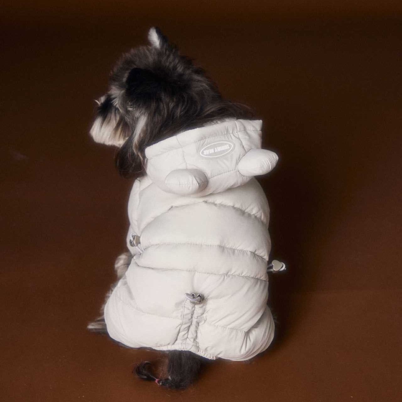 Tawney Bear Bear Ear Down Snowsuit for Small Dogs