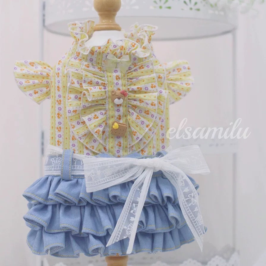 Elsamilu Sunny Garden Floral Docking Dress