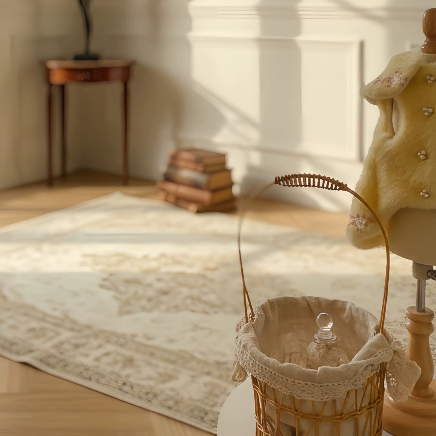 Elsamilu Romantic Yellow Fur Dress