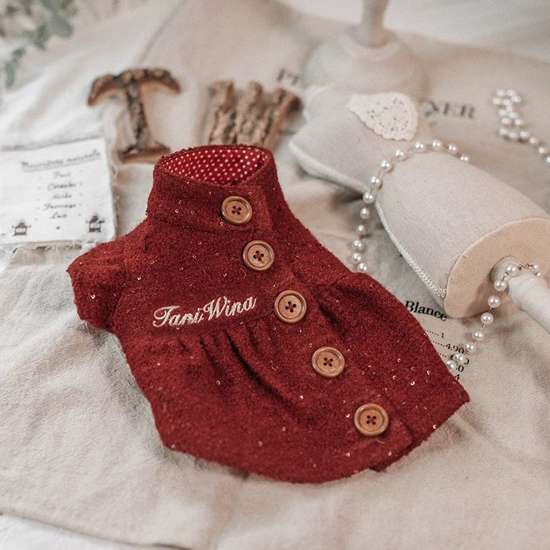 Taniwina Cozy Tweedボタンアップコート - お祝い版