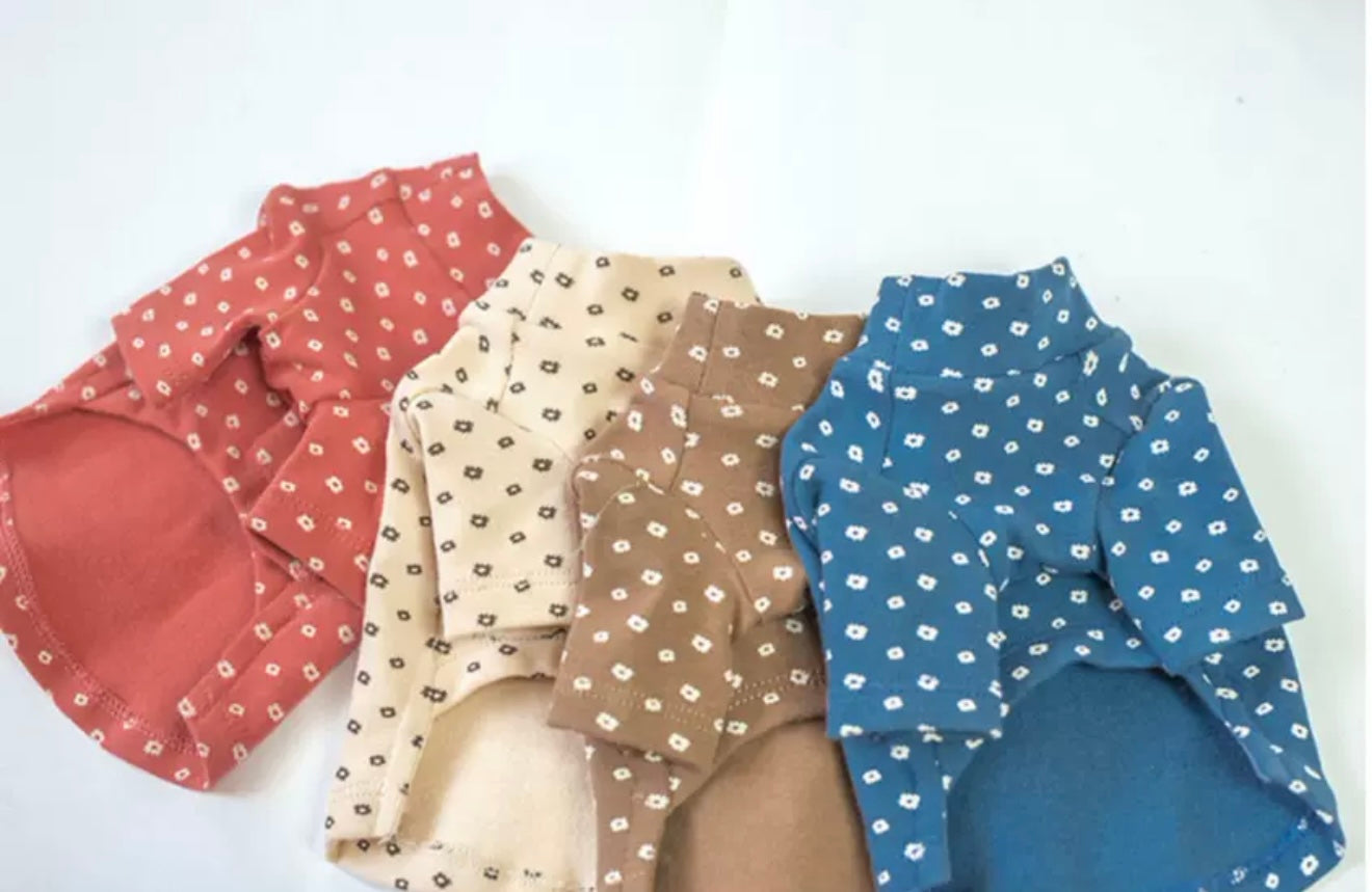 Taniwina Pawfect Polka Dot Jumpsuit -Soft All -Season Pet Pajamas