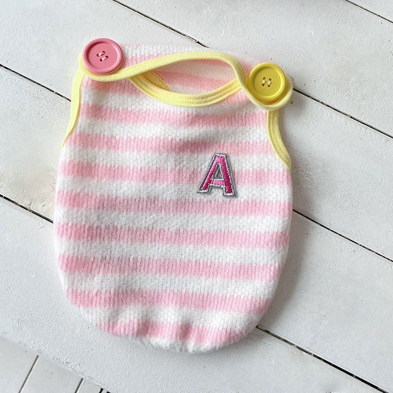 Autumn Bless キャンディーボタンニットベスト