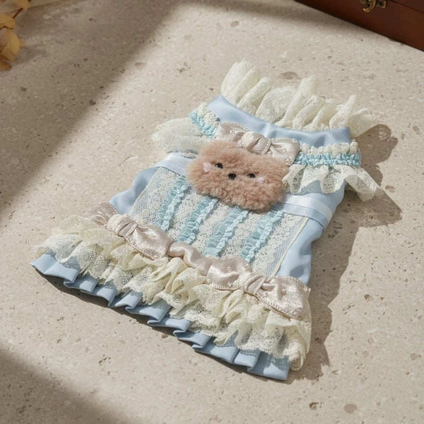 Elsamilu Lovely Bear Romantic Dress – Blue