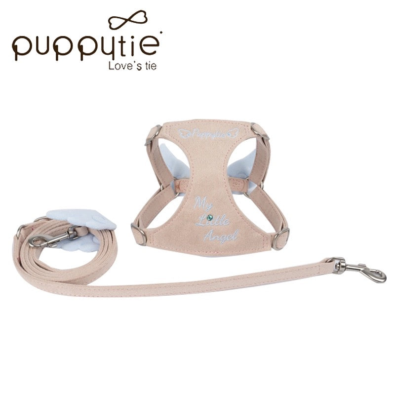 Puppytie ペット用 小型犬・猫用 天使の翼 可愛い ペット用リード&ハーネス| Cute Angel Wing DOG & CAT HARNESS and Leash for Small Pets