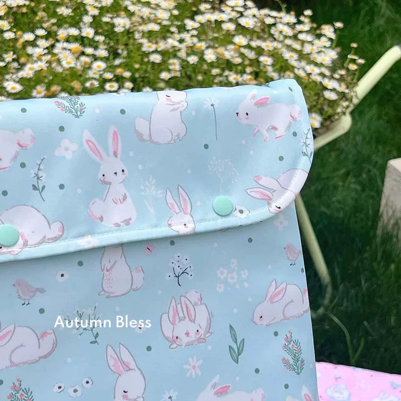 Autumn Bless ひんやりうさぎ柄ペットアイスパッド|ペット用冷却バニーアイスパッド