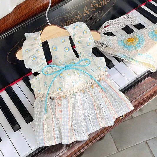 Autumn Bless ボヘミアン風クロシェヘッドスカーフドレス | Boho Crochet Head Scarf Dress