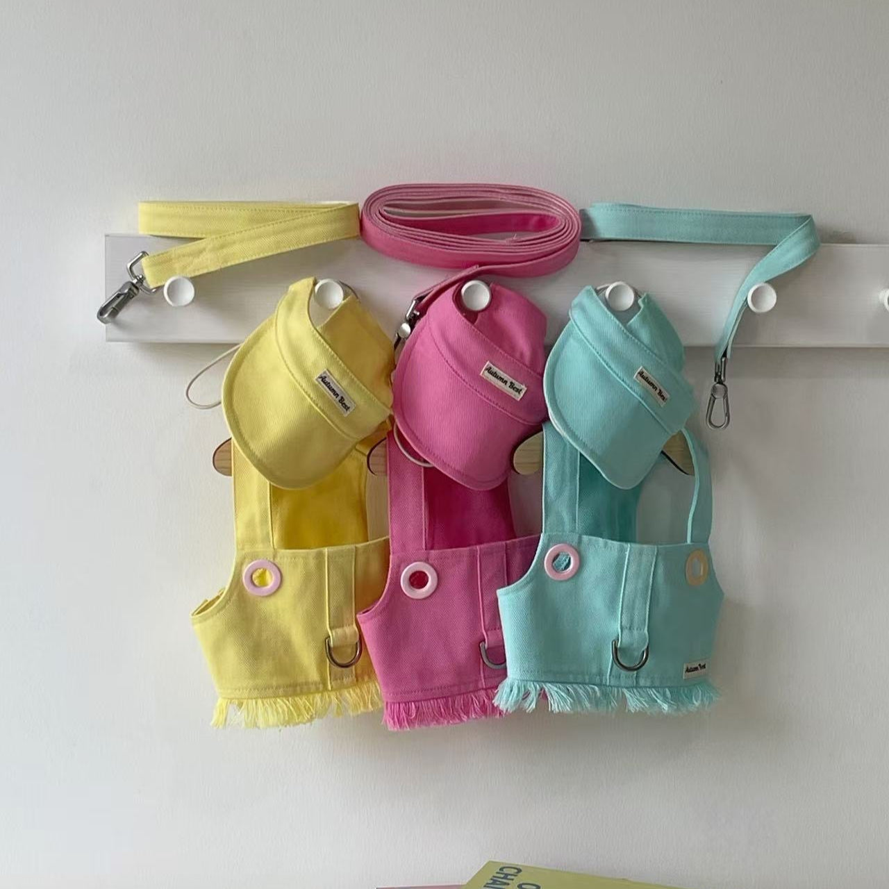 Autumn Bless キャンディカラーデニムベストハーネス | Candy Color Denim Harness Vest