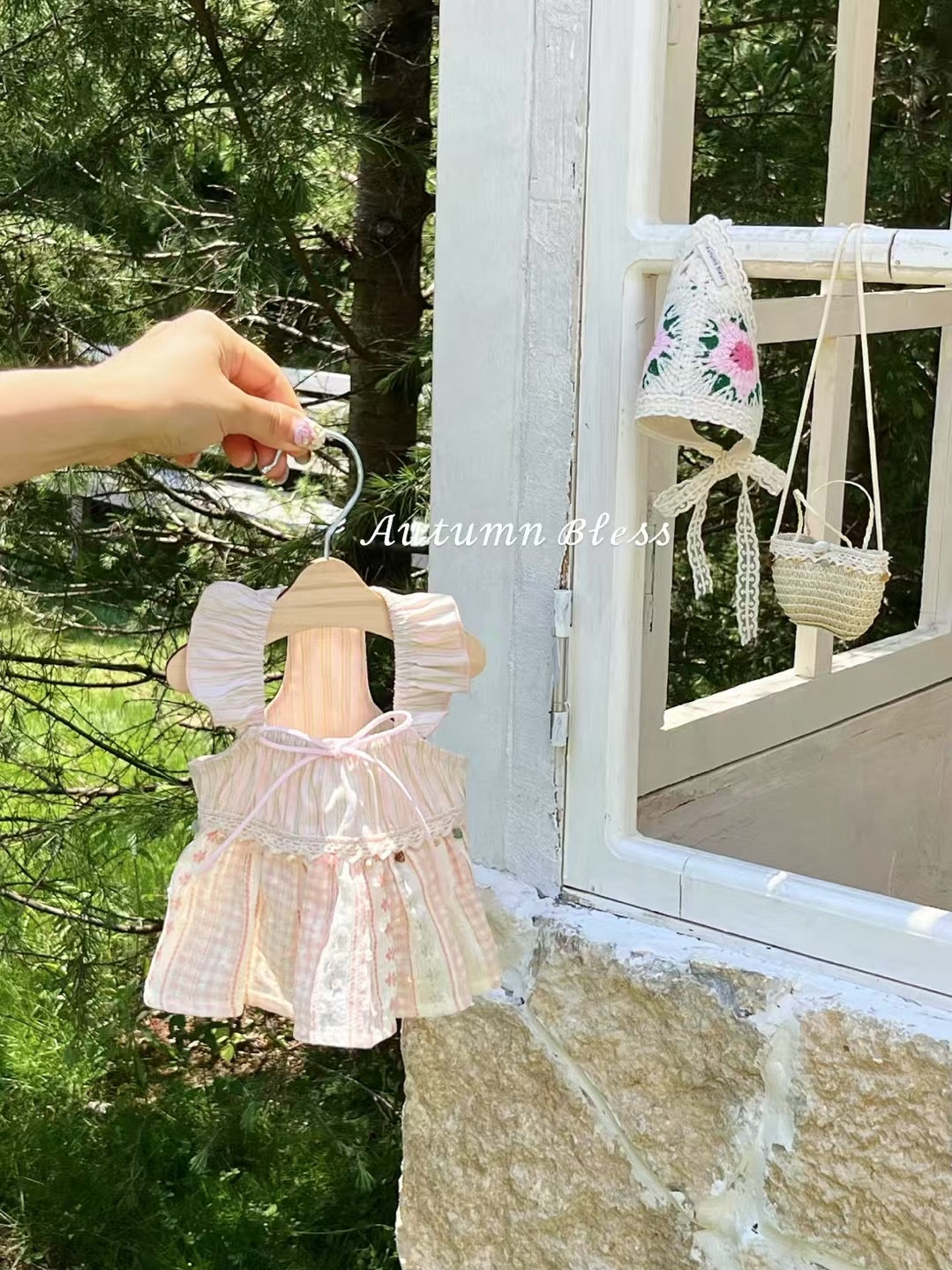 Autumn Bless ボヘミアン風クロシェヘッドスカーフドレス | Boho Crochet Head Scarf Dress