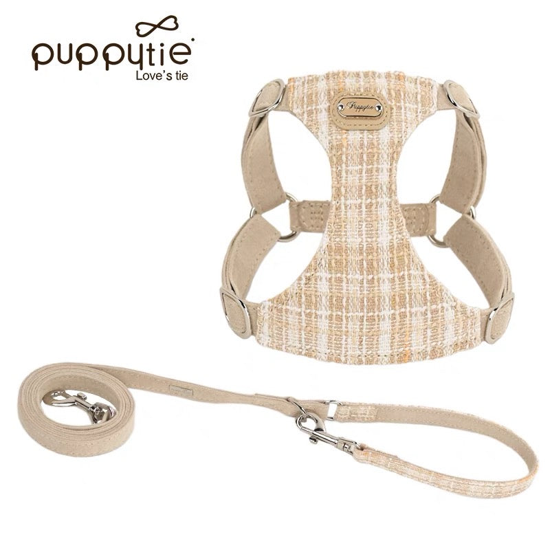 PuppytiePuppytie ベスト型犬猫用ハーネスリードセット – テディやコーギーなどの小型・中型犬や子犬に適した、散歩や日常使用に最適| Vest-Style Dog&Cat Harness Leash Set – For Small and Medium Dogs or Puppies like Teddy and Corgi, Ideal for Walks and Daily Use
