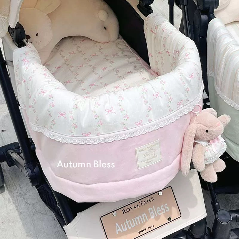 Autumn Bless ペットカート用ふんわり囲みクッション|ペットベビーカー用ソフトバンパーガード