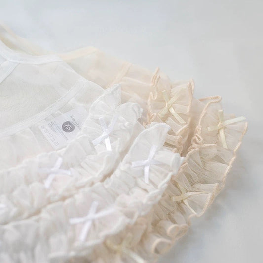 TaniWina Ruffled Lace Overlay Dress