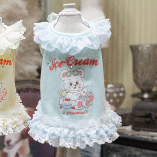 TaniWina Chill Bear Lace Frill Dress