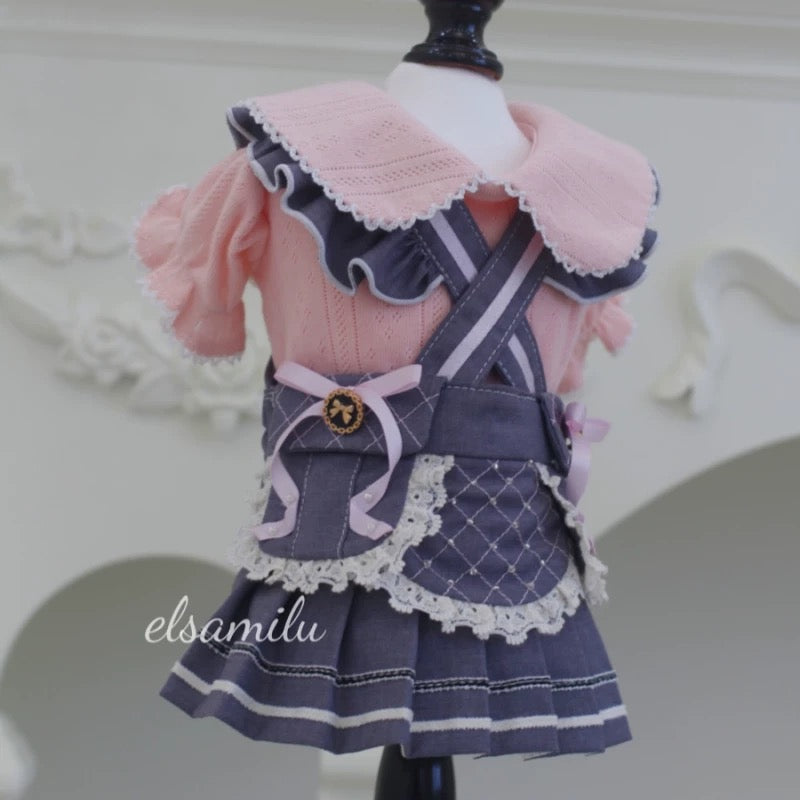 Elsamilu インナー付きプリーツワンピース | Pleated Dress with Inner Set
