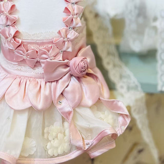 Elsamilu Lace Garden Romance Dress (Pink)