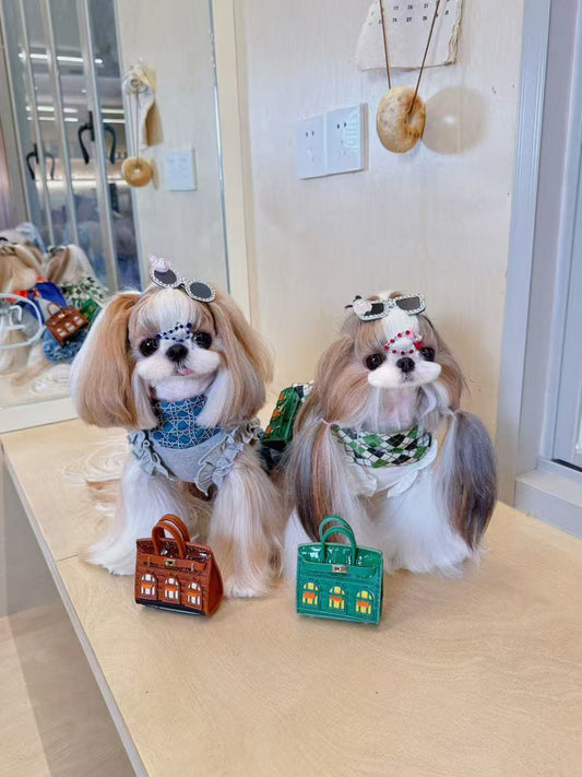 Fancy House Celeb Ribbon Shirt (with Scarf & Mini Bag)