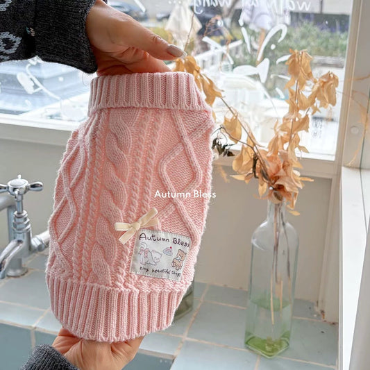 Autumn Bless ソフトウールタッチニットベスト