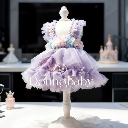 Doung Baby Lavender Fairy Couture Dress-Purple