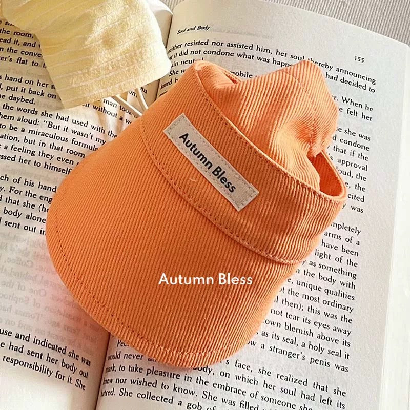 Autumn Bless させた縞模様のニットティーとマッチングキャップ