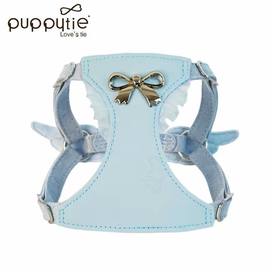 Puppytie Angel Wings No Pull Dog & Cat Harness Set – Adjustable Harness & Leash for Small Pets