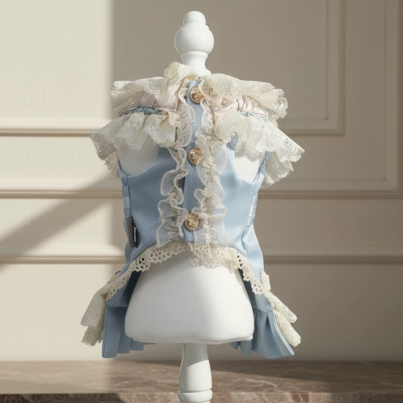 Elsamilu Lovely Bear Romantic Dress – Blue