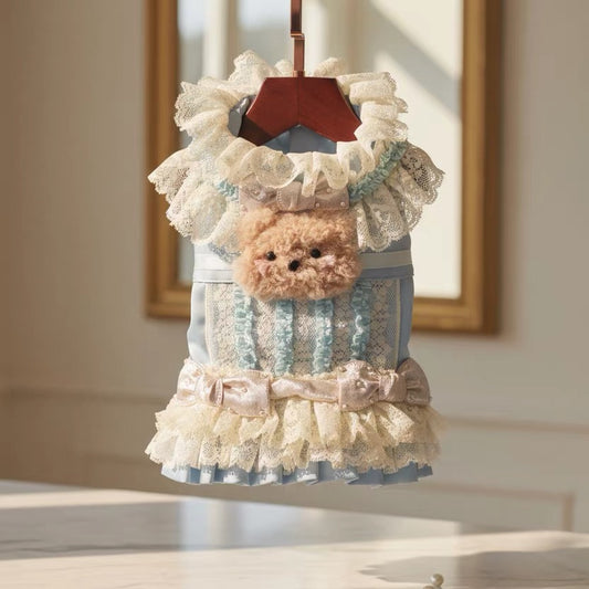 Elsamilu Lovely Bear Romantic Dress – Blue