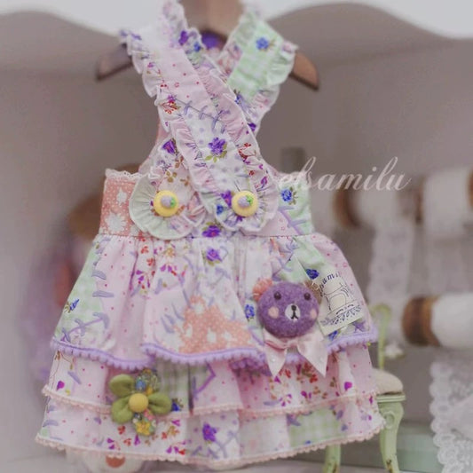 Elsamilu Patchwork Bear Candy Dress