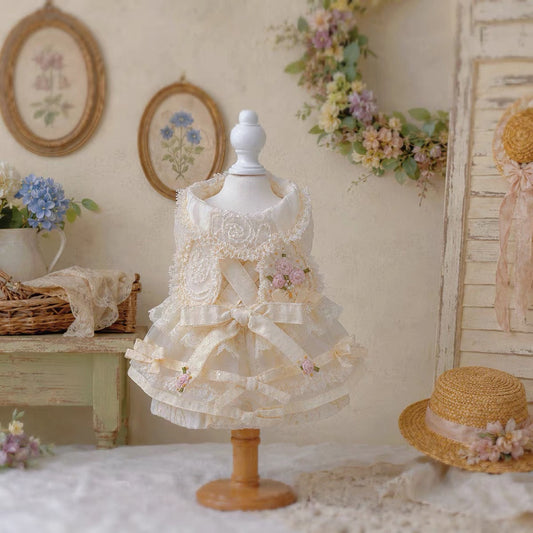 Elsamilu Rose Bouquet Lace Dress