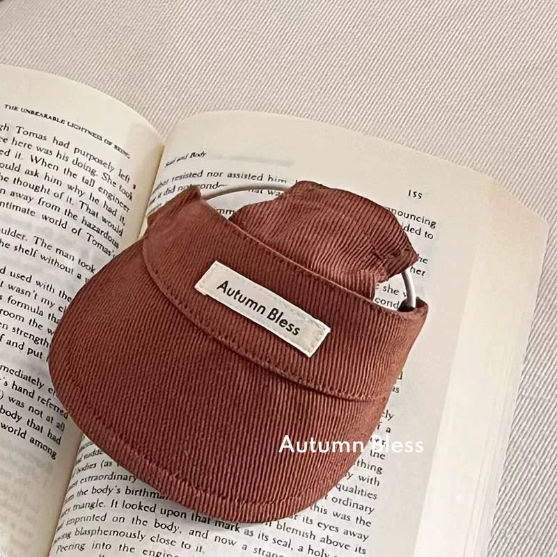 Autumn Bless させた縞模様のニットティーとマッチングキャップ