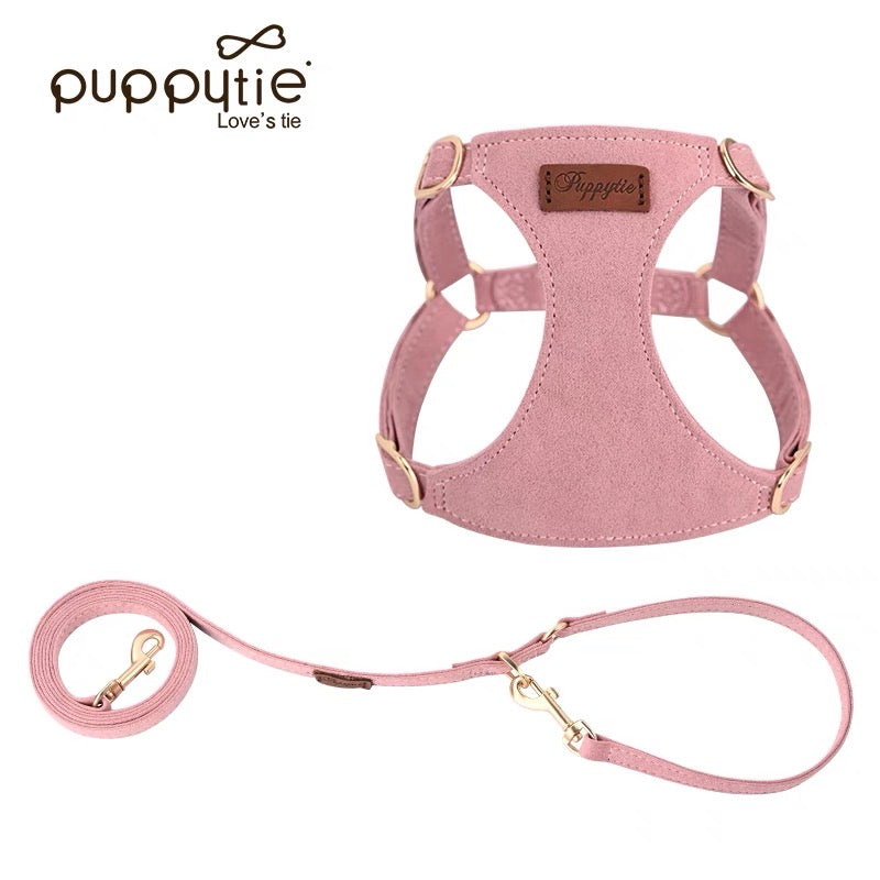 Puppytie Dog Leash and Harness Vest for Small Dogs – Adjustable Chest Strap for Puppies, Teacup Dogs, and Toy Breeds
