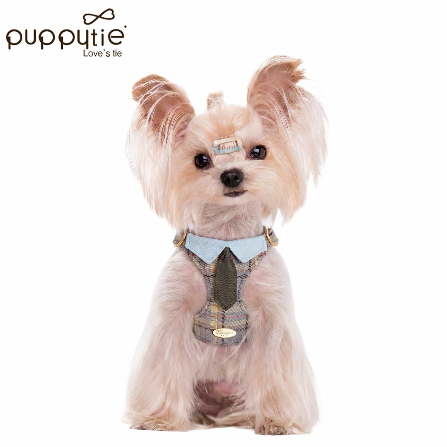 Puppytie Classic Plaid Tie No Pull Dog & Cat Harness