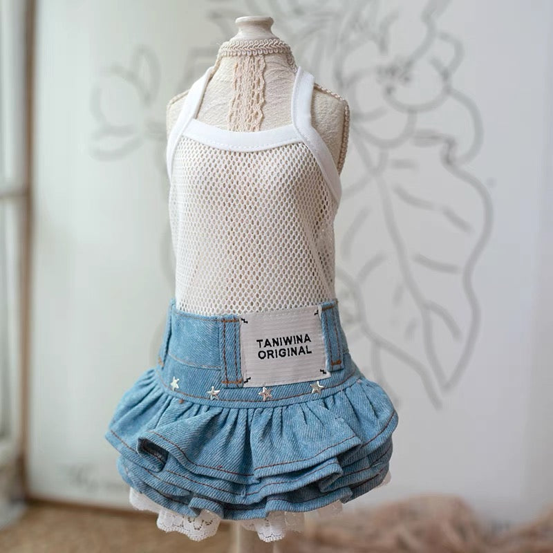 Taniwina pawdenim 몸집이 작은 강아지 내부 드레스 : 작은 개를위한 세련된 편안함