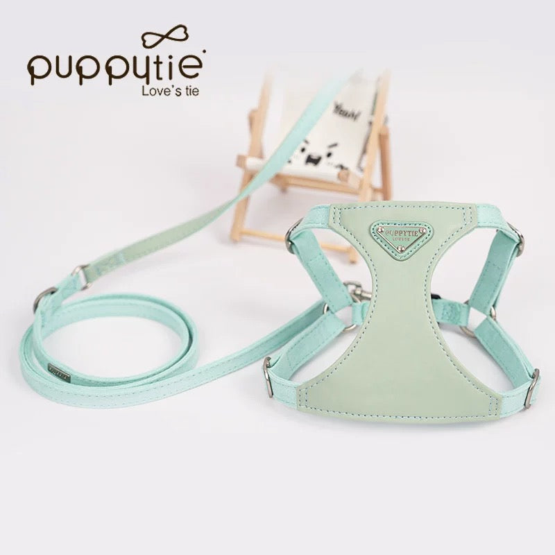 Puppytie No Pull Dog Harness with Multifunction Dog Leash,Soft Adjustable No Choke Escape Proof Pet Harness Vest,Light