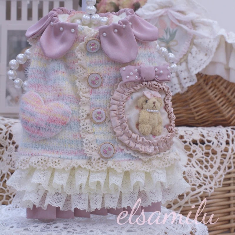 Elsamilu Layered Knit One-piece Set | インナーセットニットワンピース