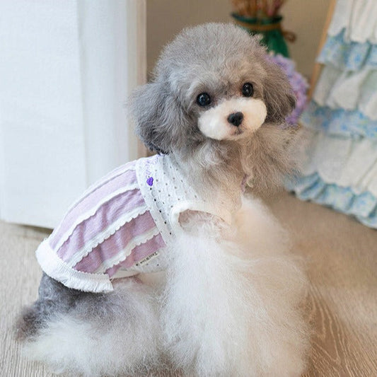 タニウィナファッショナブルな毛皮のフリンジ：小さな犬用のペットフリンジベスト