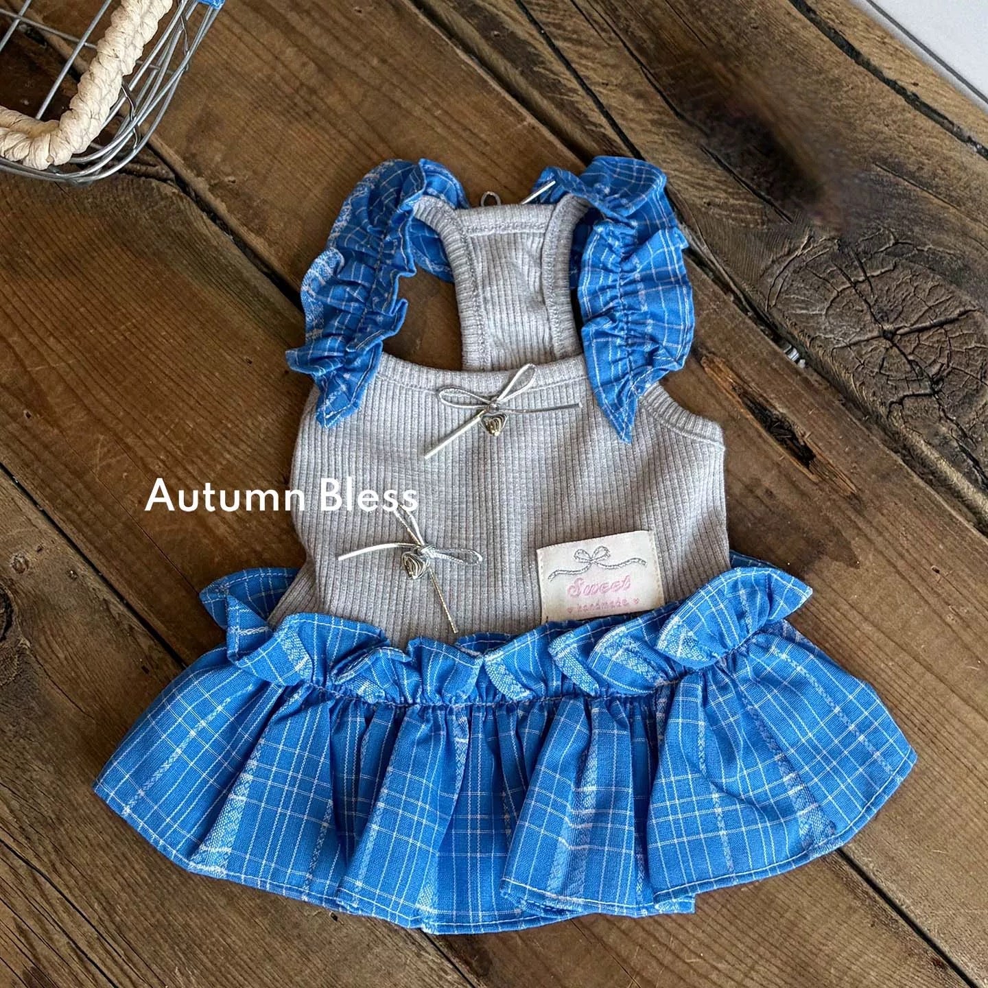 Autumn Bless スウィートガーデン フリルストラップドッキングワンピース（3カラー）