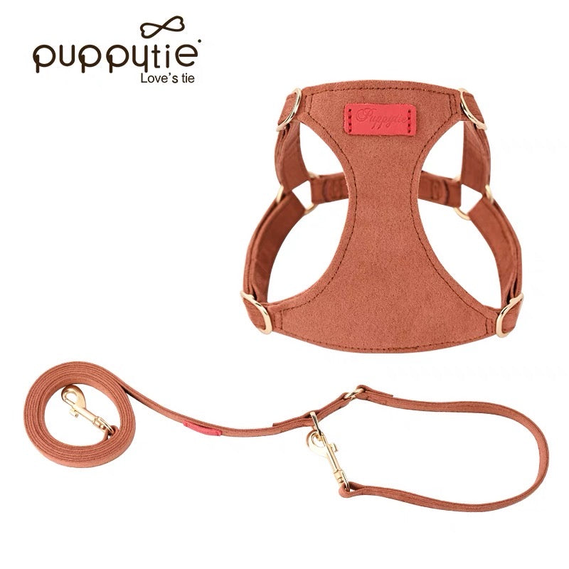 Puppytie Dog Leash and Harness Vest for Small Dogs – Adjustable Chest Strap for Puppies, Teacup Dogs, and Toy Breeds