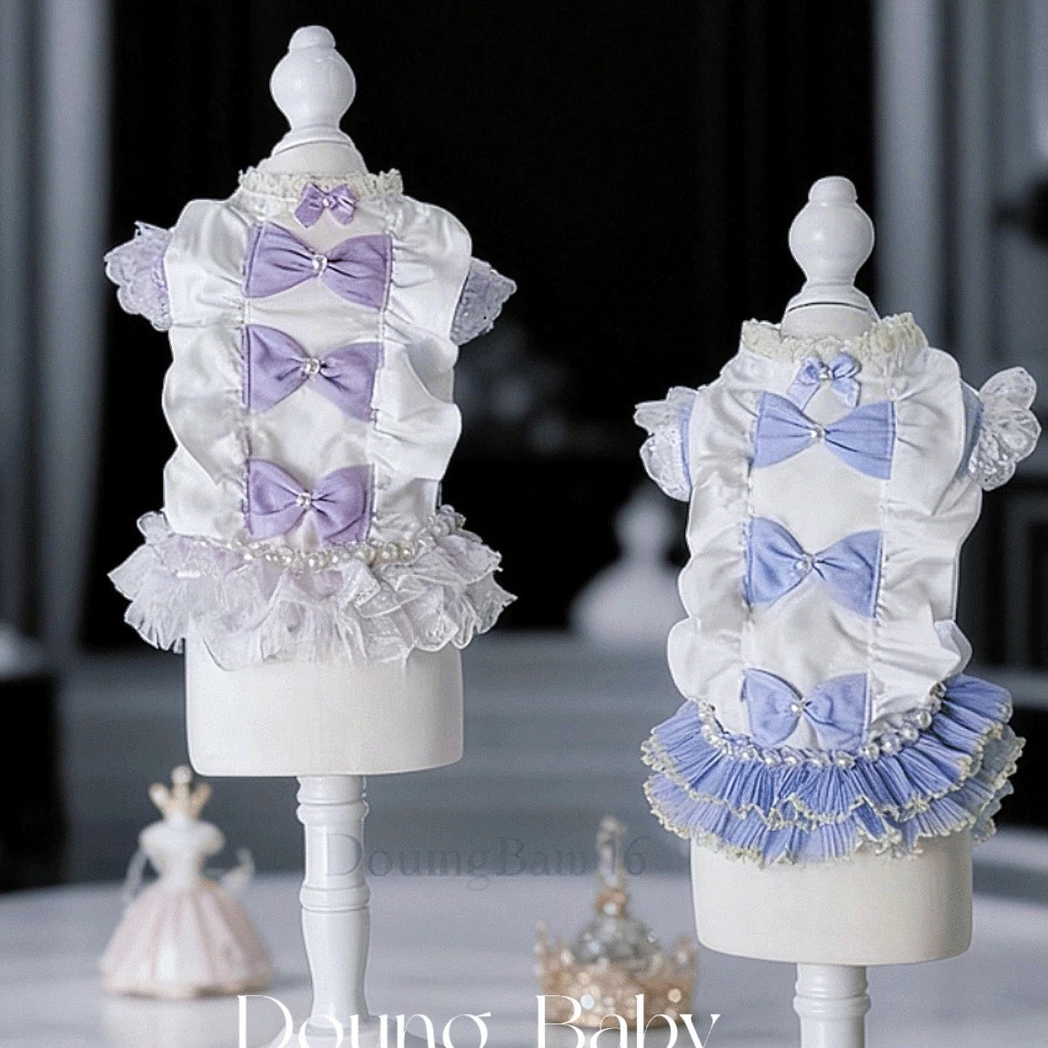 ドゥアンベビー パステルリボン プリンセスドレス