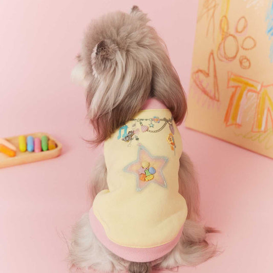 Tawney Bear Star Design Dog Top